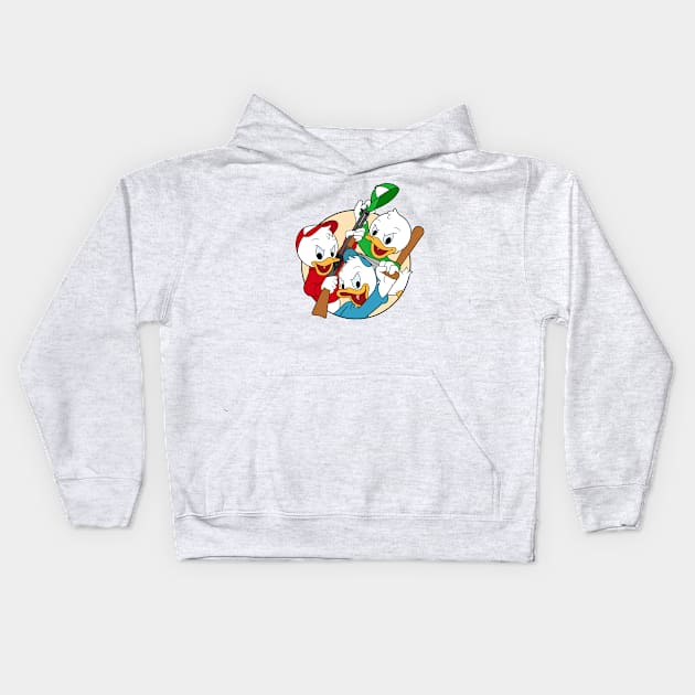 Huey Louie and Dewey Kids Hoodie by Woah_Jonny